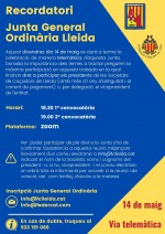 Celebració Junta General Ordinària de la Representació Territorial de la FCC a Lleida